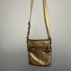 Coach SoHo Gold Pebbled Leather Bag